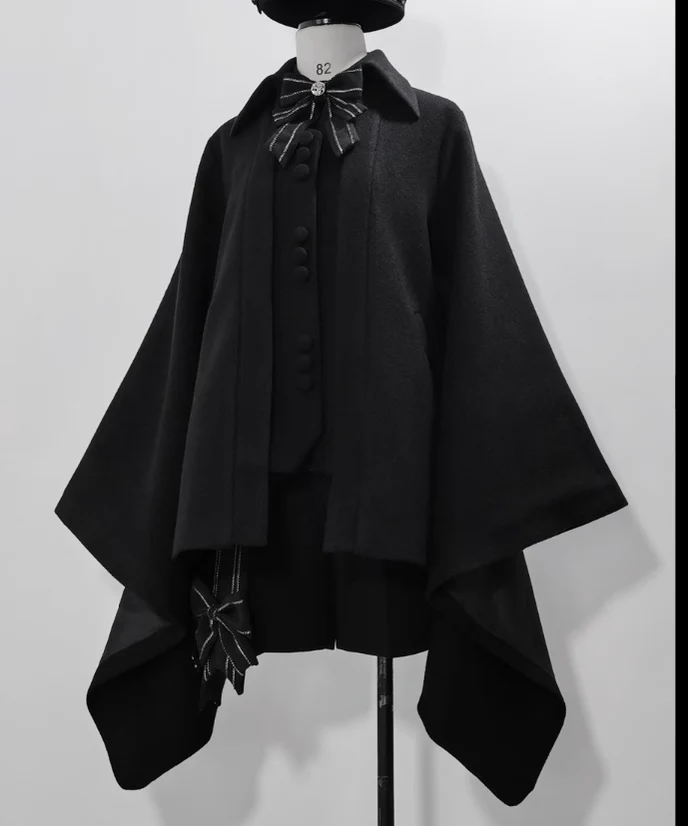 ShenYao - Ouji Vintage Lolita Black Bow Shorts - Image 8