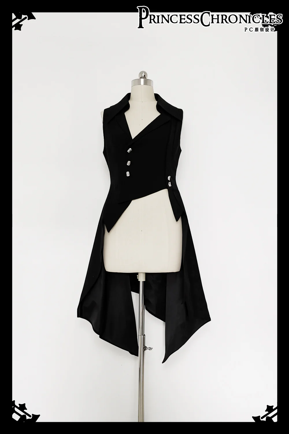 Red Shadow - Irregular Ouji Lolita Prince Vest - Image 13