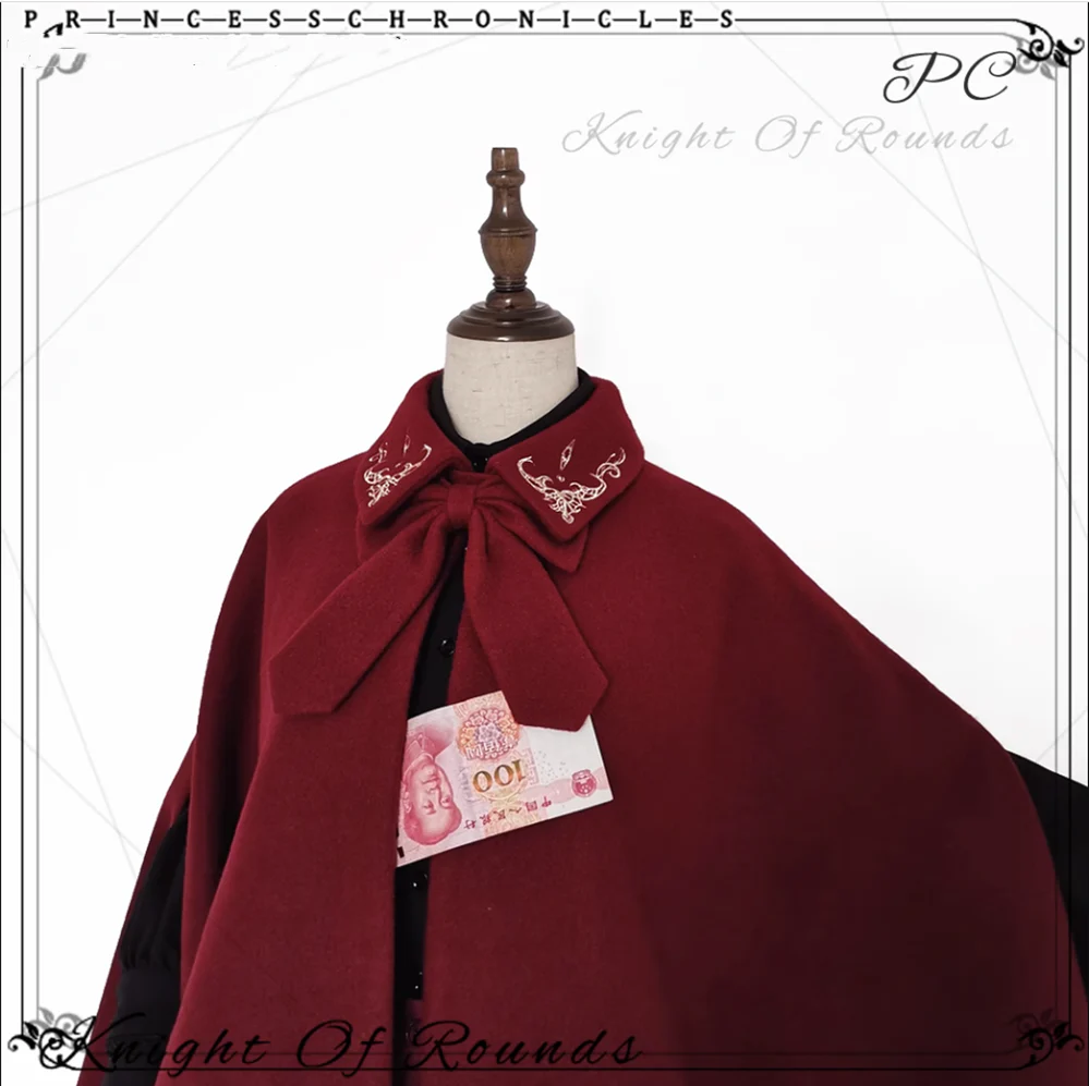 Medieval Ouji Lolita Embroidered Cape - Image 19