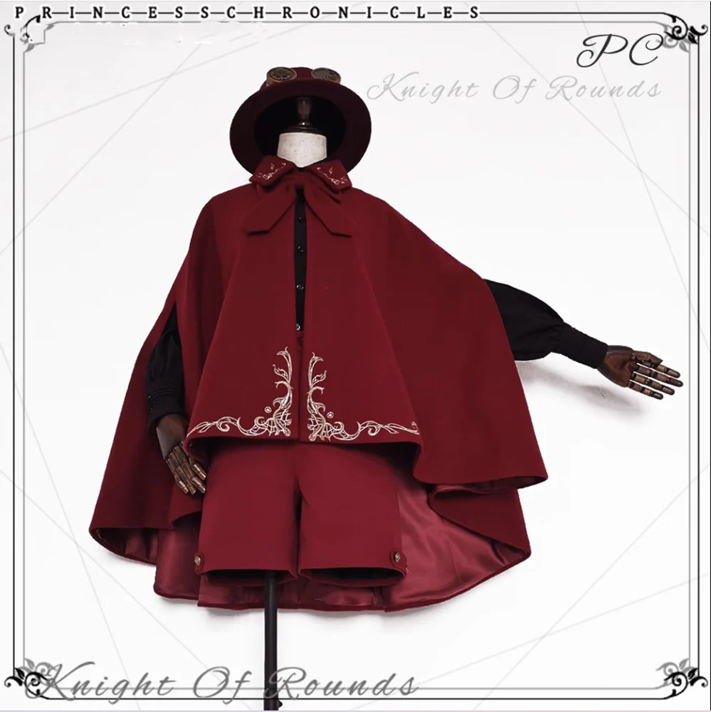 Medieval Ouji Lolita Embroidered Cape - Image 21