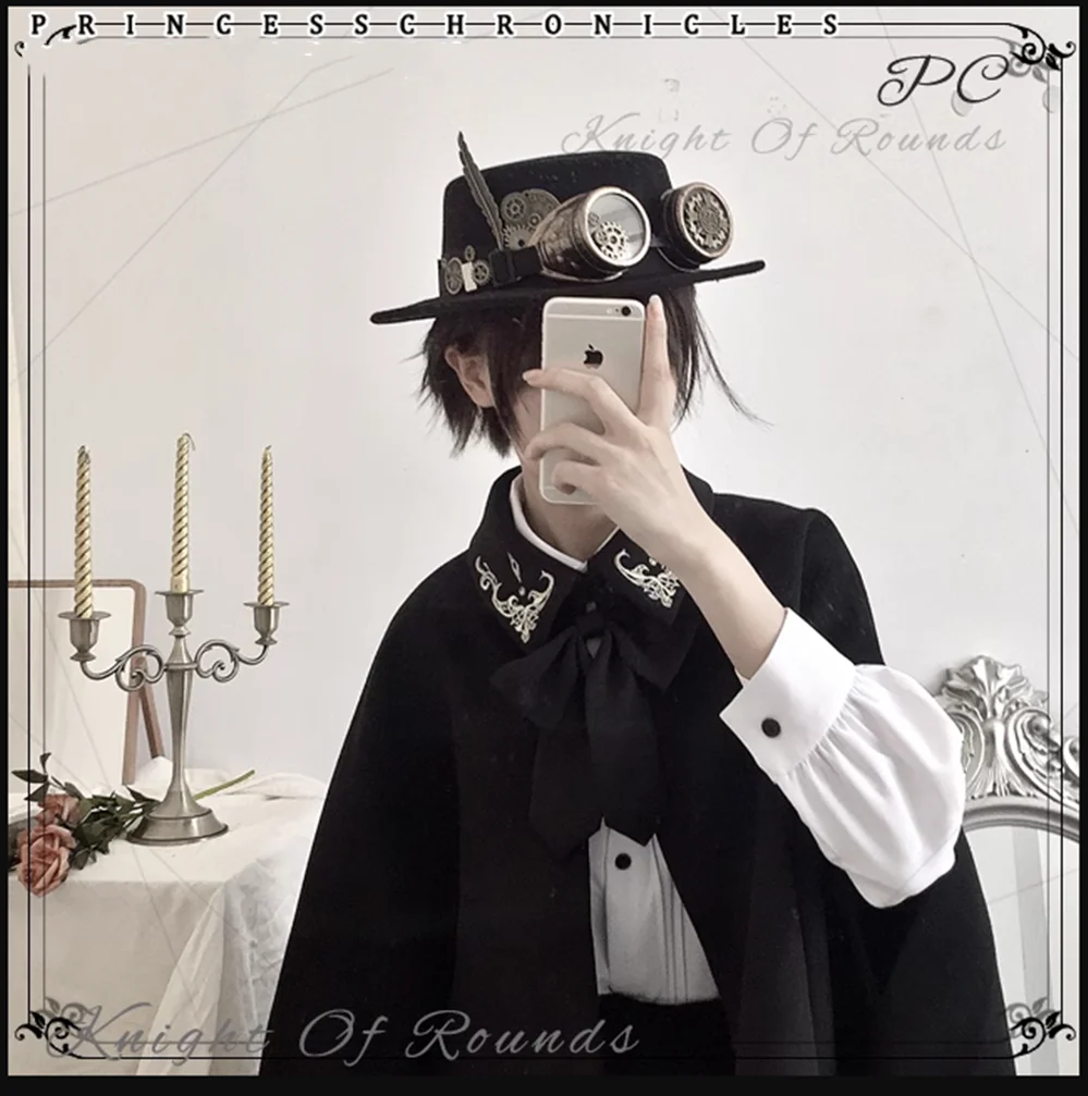 Medieval Ouji Lolita Embroidered Cape - Image 38