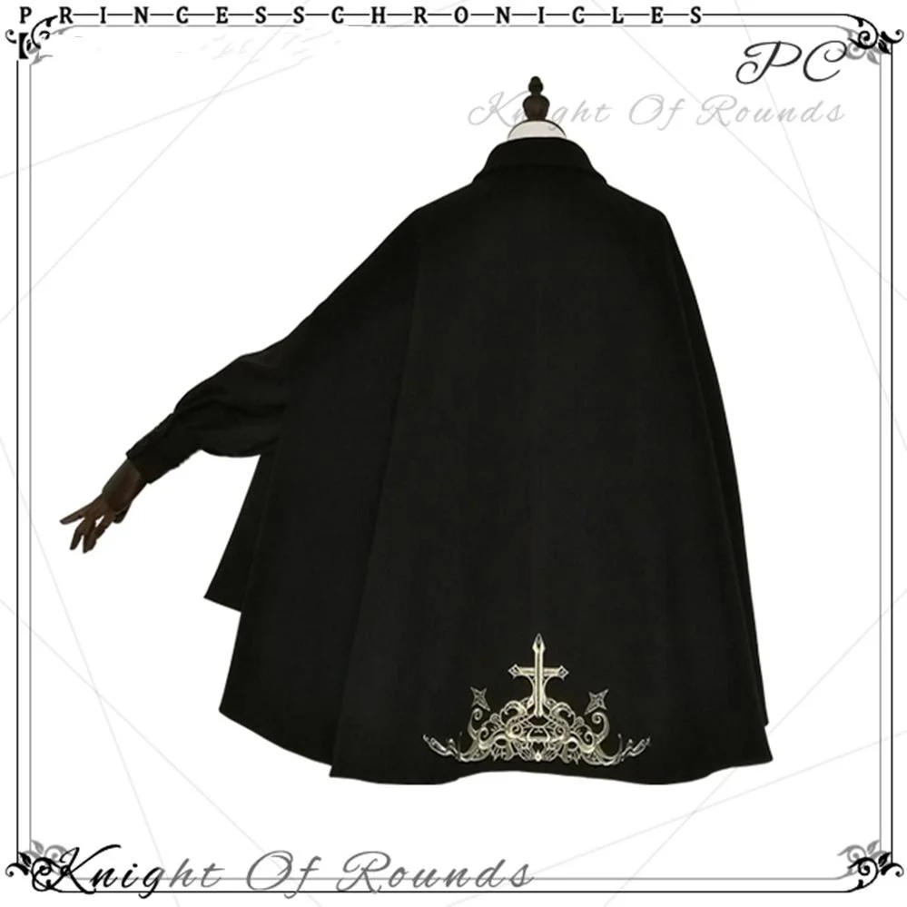 Medieval Ouji Lolita Embroidered Cape - Image 5