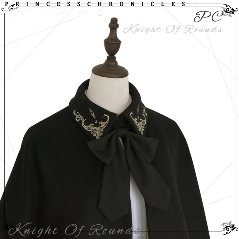 Medieval Ouji Lolita Embroidered Cape - Image 9