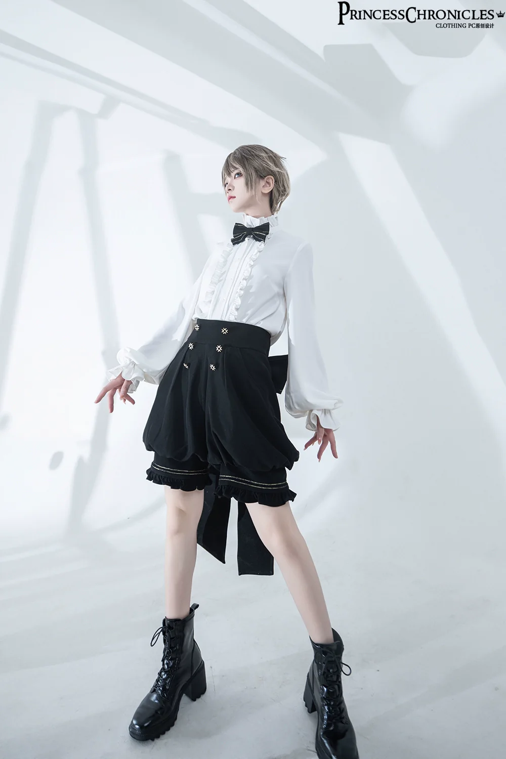 Desperate Bunny - Ouji Lolita Vest Shorts Set - Image 10