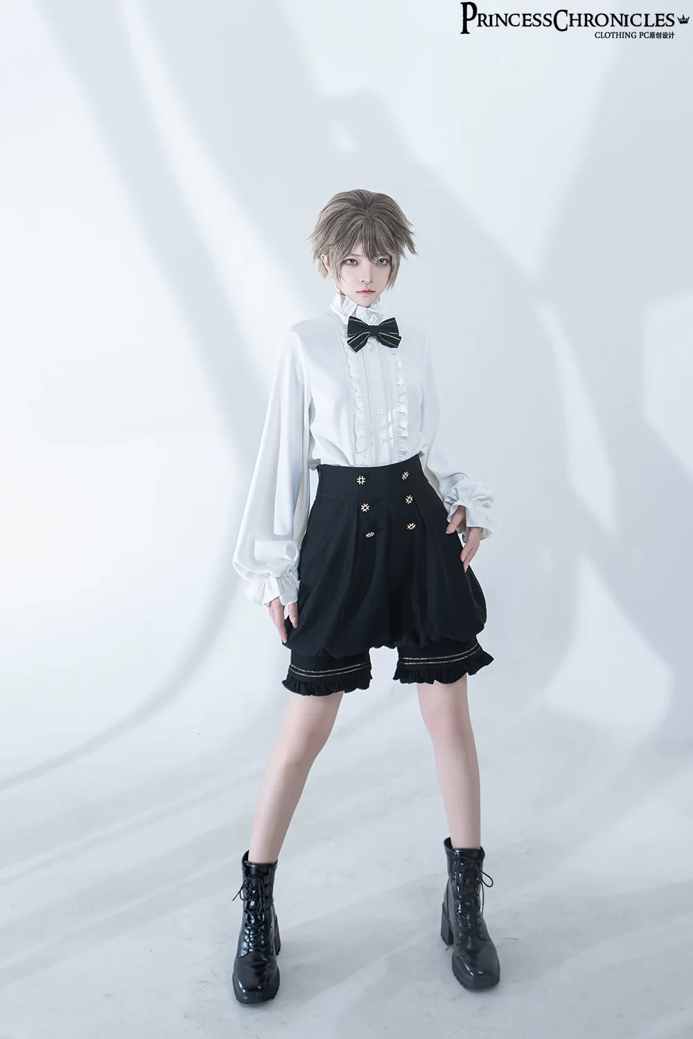 Desperate Bunny - Ouji Lolita Vest Shorts Set - Image 12