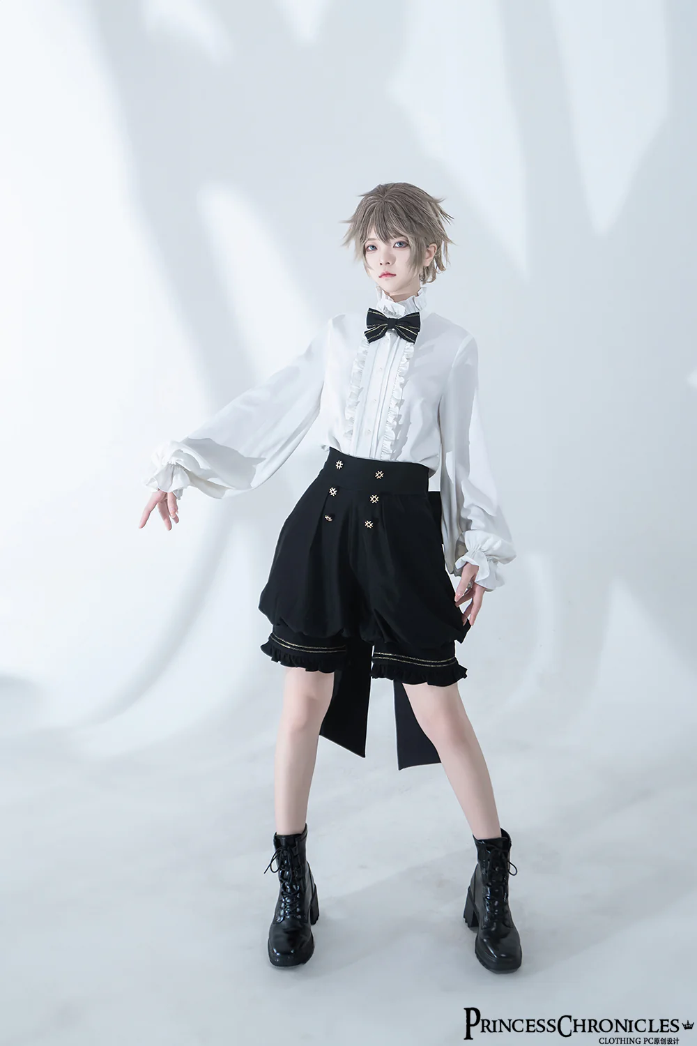 Desperate Bunny - Ouji Lolita Vest Shorts Set - Image 13