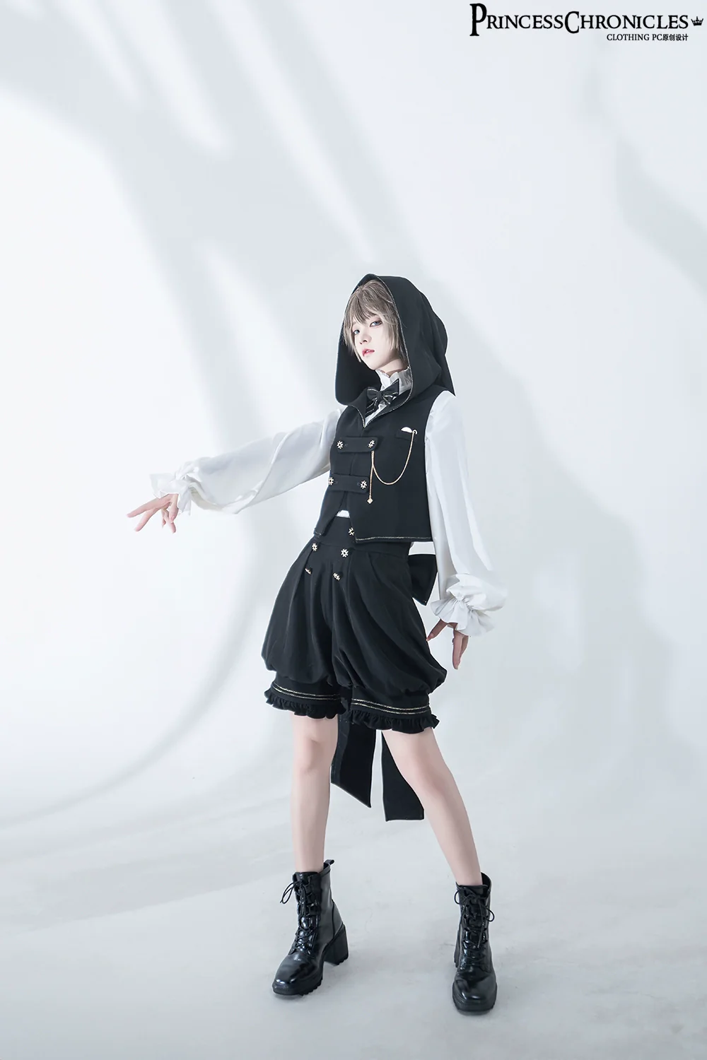 Desperate Bunny - Ouji Lolita Vest Shorts Set - Image 17