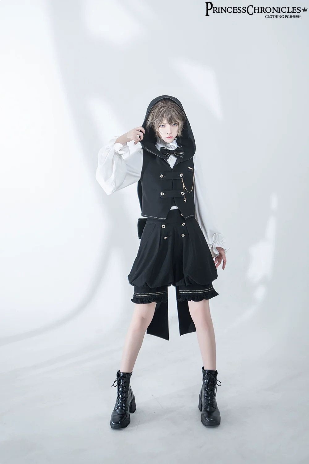 Desperate Bunny - Ouji Lolita Vest Shorts Set - Image 23