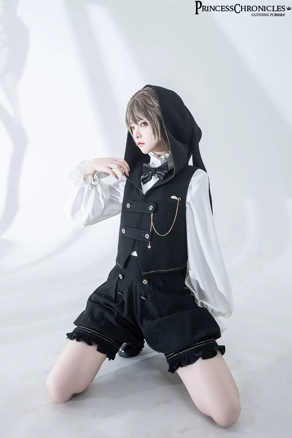Desperate Bunny - Ouji Lolita Vest Shorts Set - Image 26