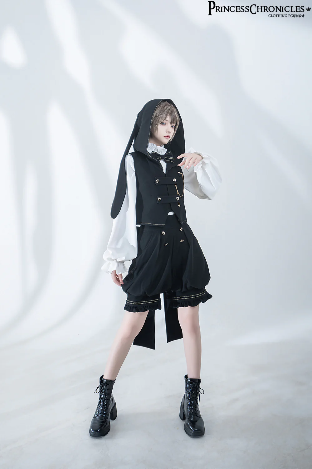 Desperate Bunny - Ouji Lolita Vest Shorts Set - Image 28