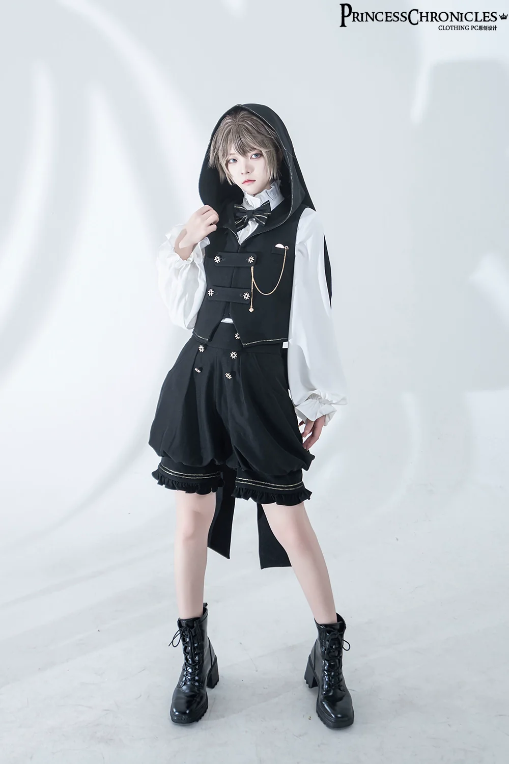 Desperate Bunny - Ouji Lolita Vest Shorts Set - Image 29