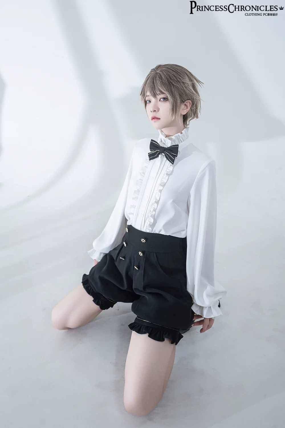 Desperate Bunny - Ouji Lolita Vest Shorts Set - Image 7