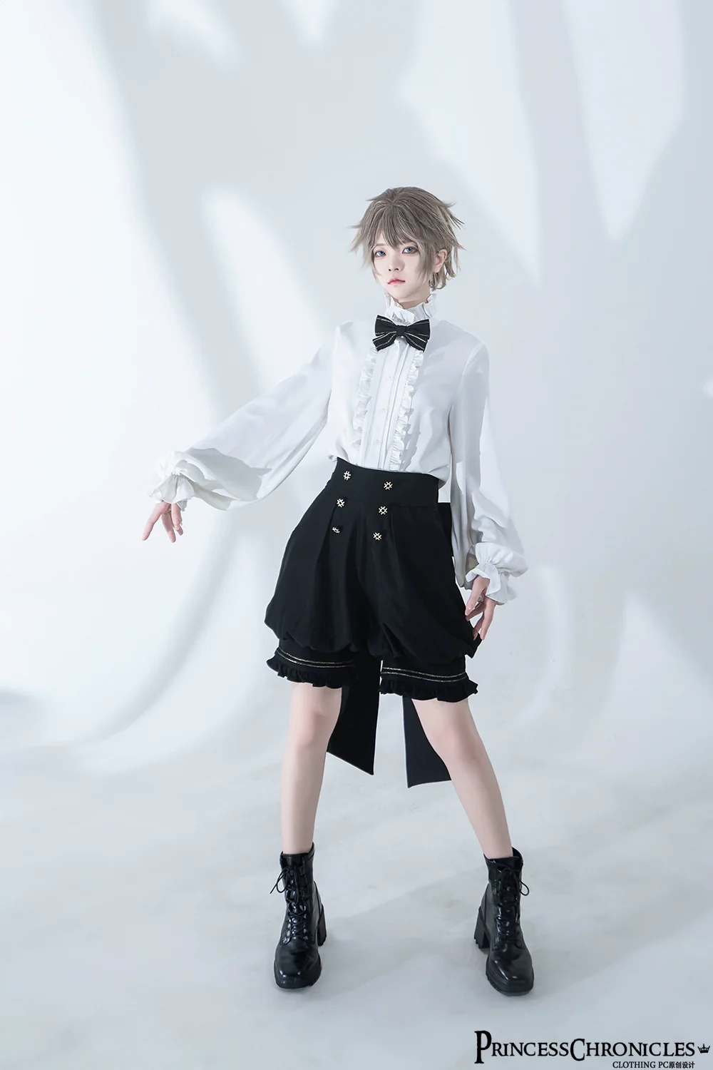 Desperate Bunny - Ouji Lolita Vest Shorts Set - Image 8