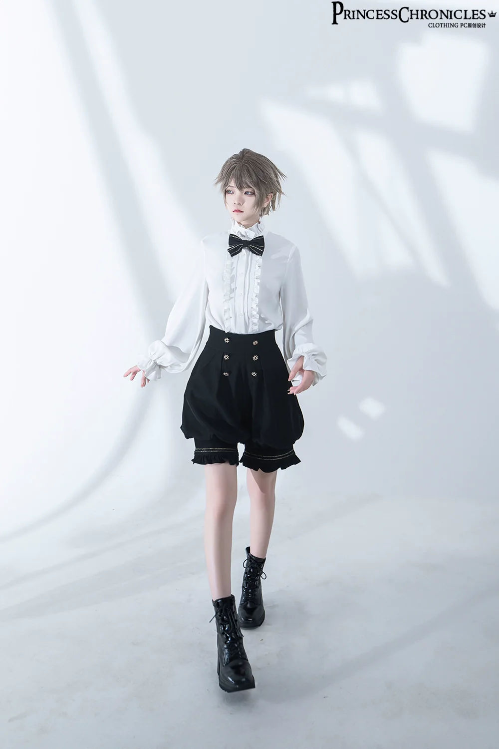 Desperate Bunny - Ouji Lolita Vest Shorts Set - Image 9