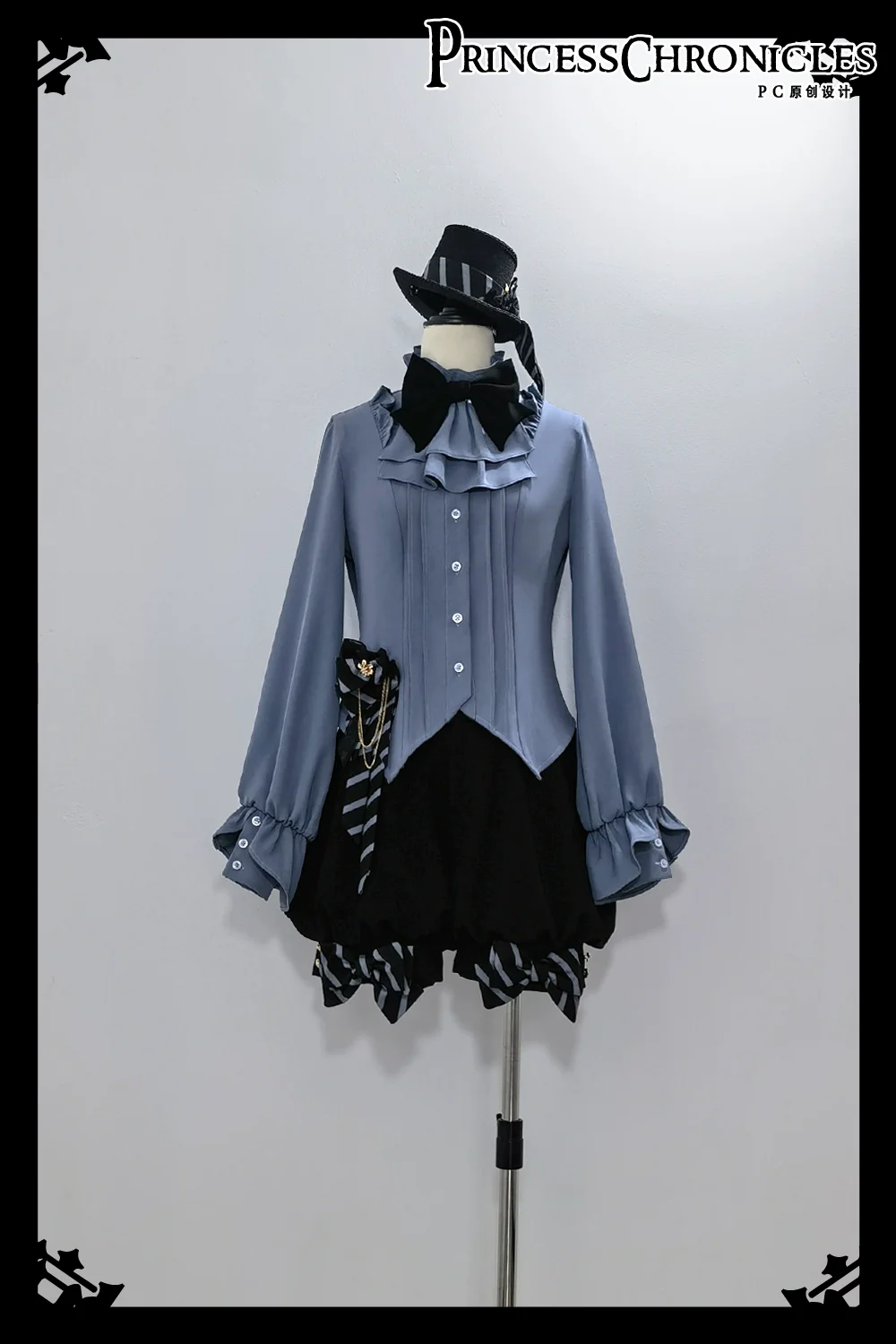 Narrative Rule - Ouji Lolita Shorts Set, Long Vest - Image 24