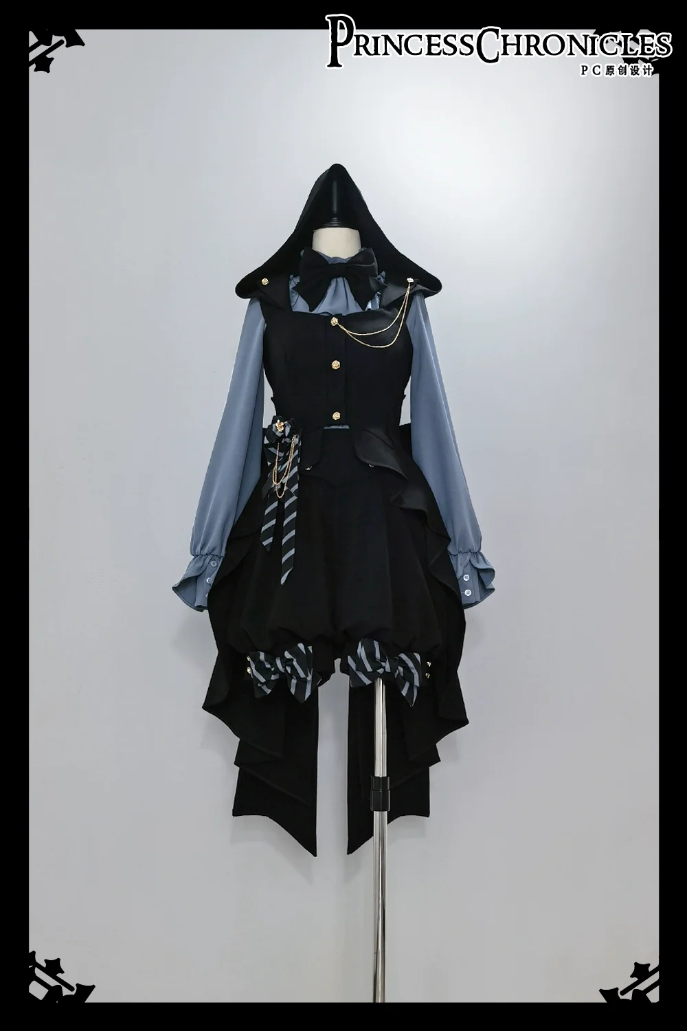 Narrative Rule - Ouji Lolita Shorts Set, Long Vest - Image 25