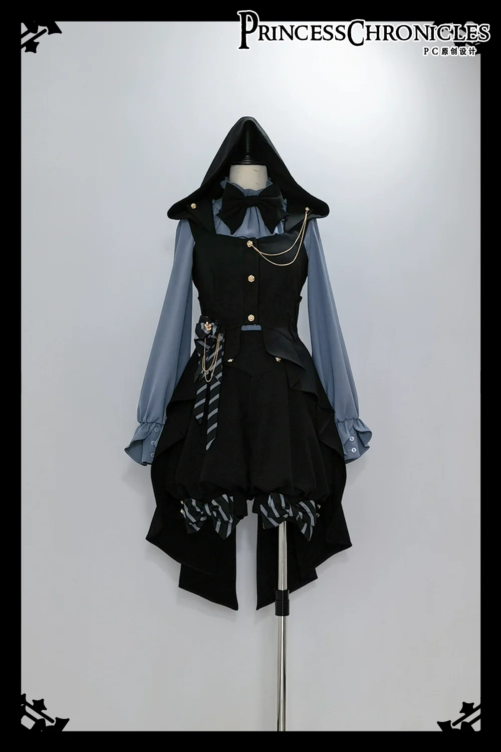 Narrative Rule - Ouji Lolita Shorts Set, Long Vest - Image 26
