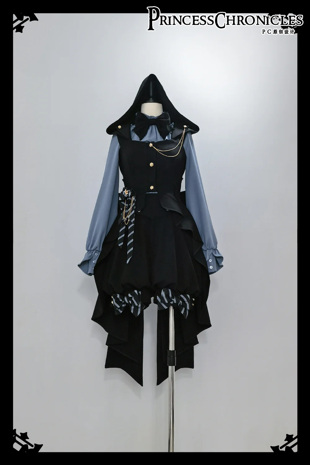 Narrative Rule - Ouji Lolita Shorts Set, Long Vest - Image 27