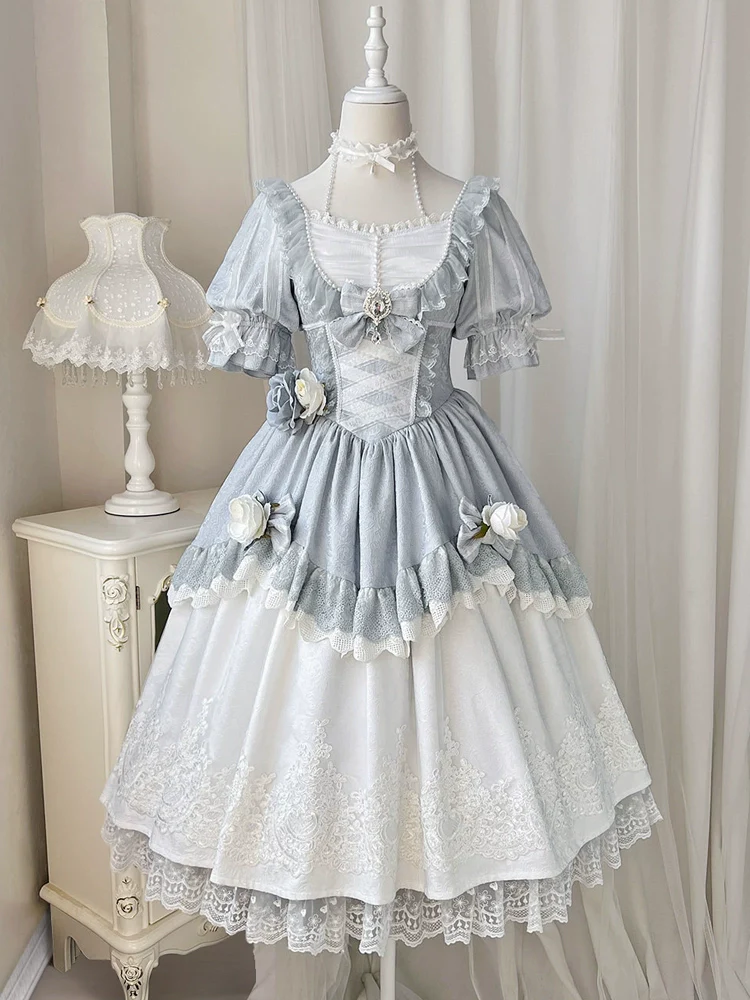 Rose Island - Fairytale Dance - Princess Lolita OP Halter Neckline Dress - Image 12