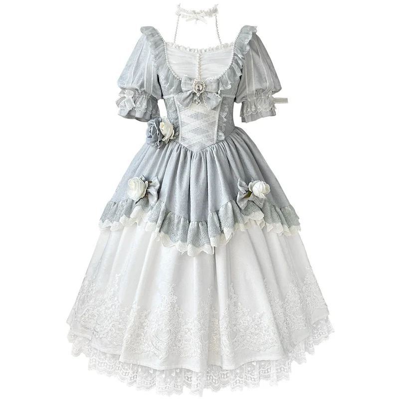 Rose Island - Fairytale Dance - Princess Lolita OP Halter Neckline Dress - Image 13