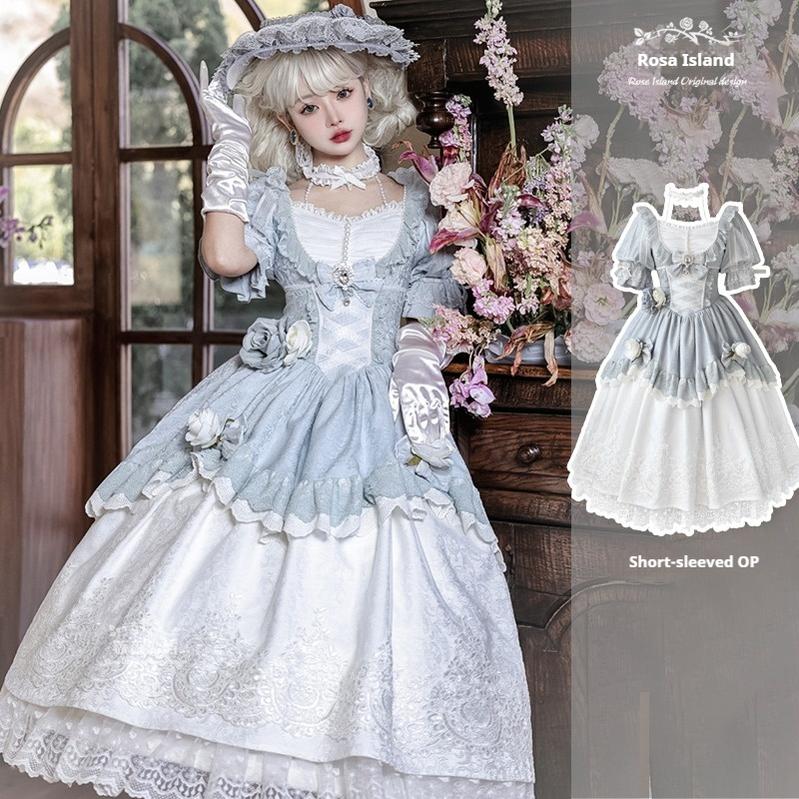 Rose Island - Fairytale Dance - Princess Lolita OP Halter Neckline Dress - Image 3