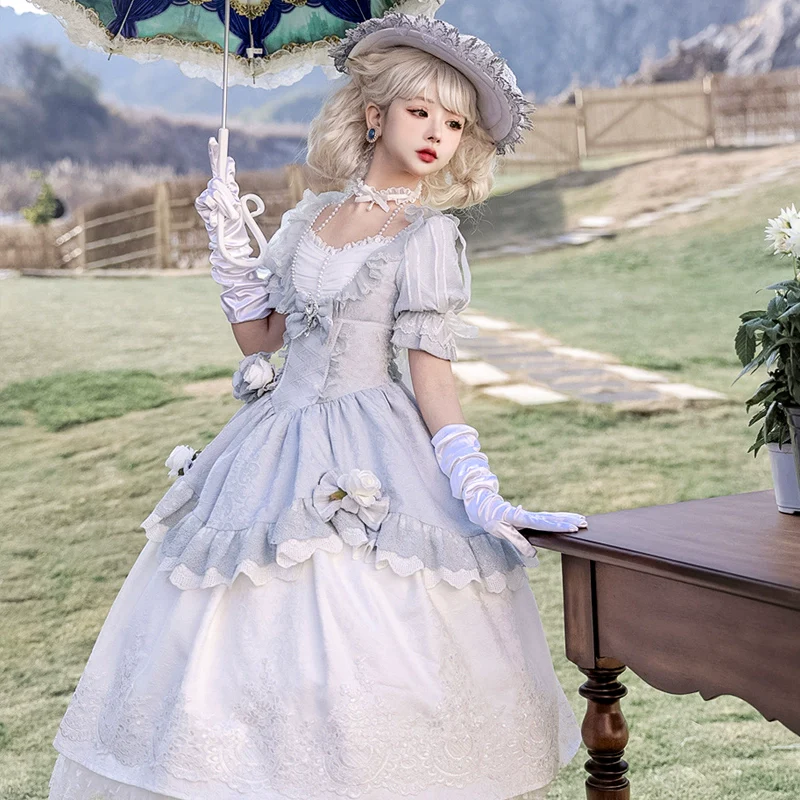 Rose Island - Fairytale Dance - Princess Lolita OP Halter Neckline Dress - Image 6