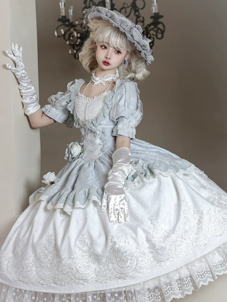 Rose Island - Fairytale Dance - Princess Lolita OP Halter Neckline Dress - Image 7
