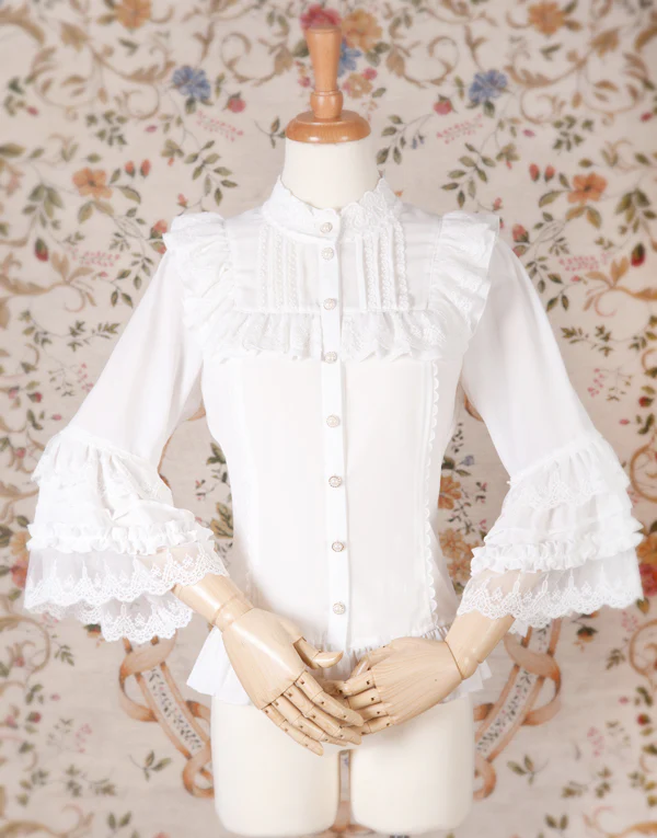 Princess Sleeves Slim Lolita Blouse - Image 5
