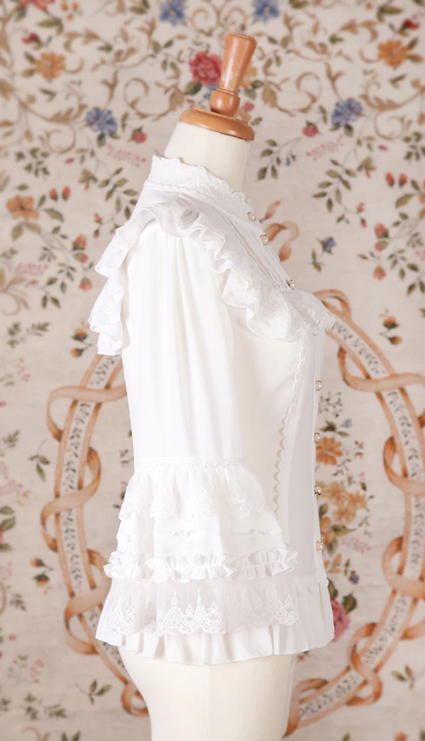 Princess Sleeves Slim Lolita Blouse - Image 7
