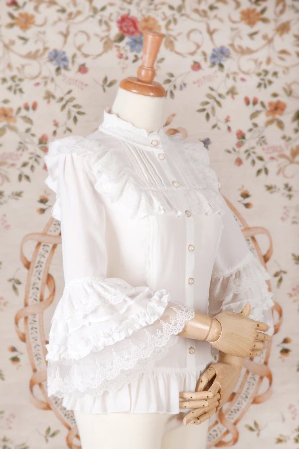 Princess Sleeves Slim Lolita Blouse - Image 9