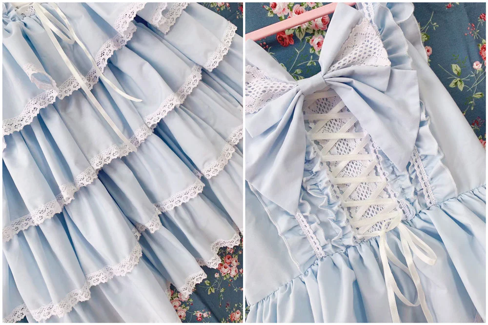 Princess Tata Kawaii Solid Color Lolita JSK - Image 11