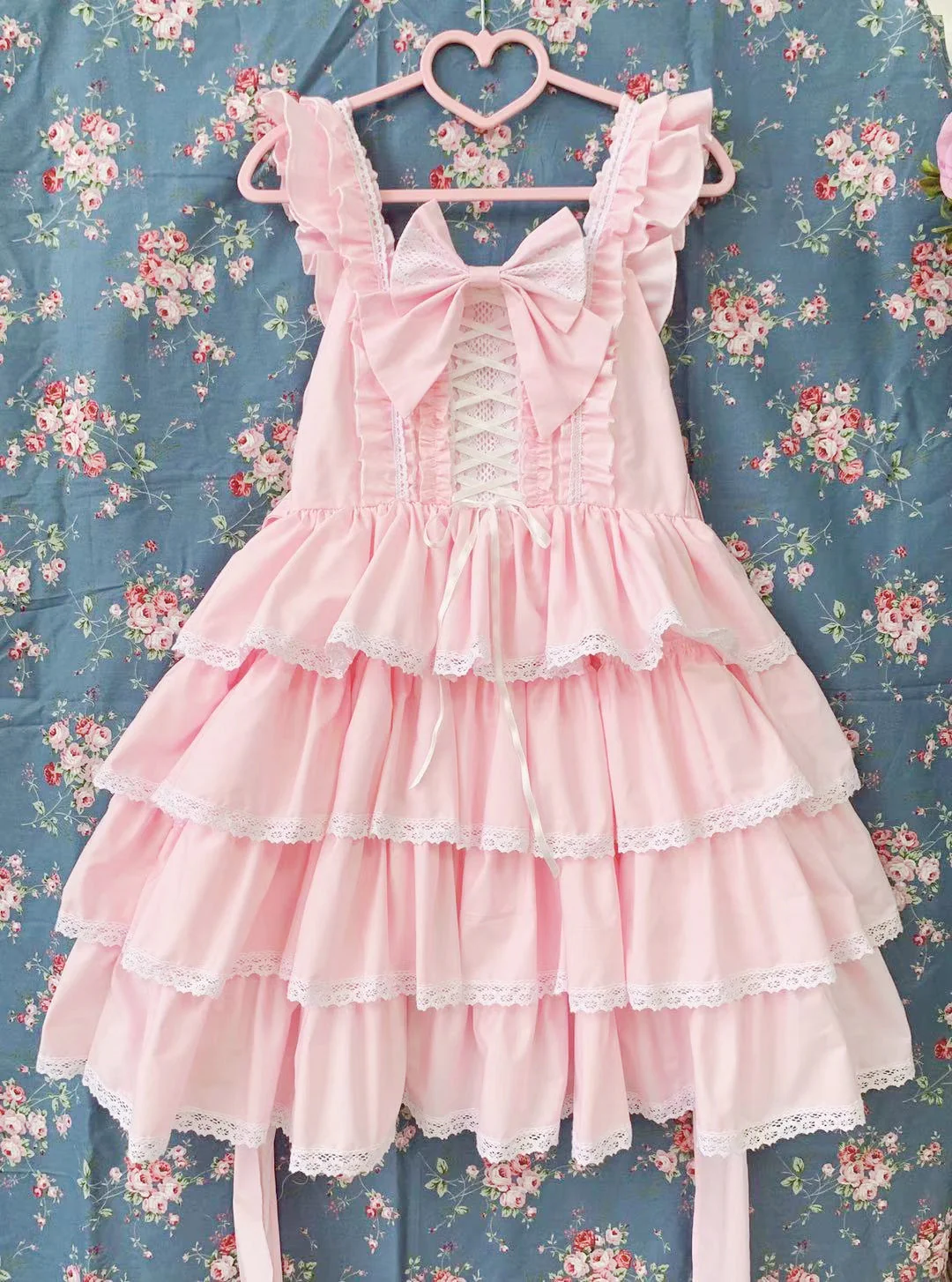 Princess Tata Kawaii Solid Color Lolita JSK - Image 13