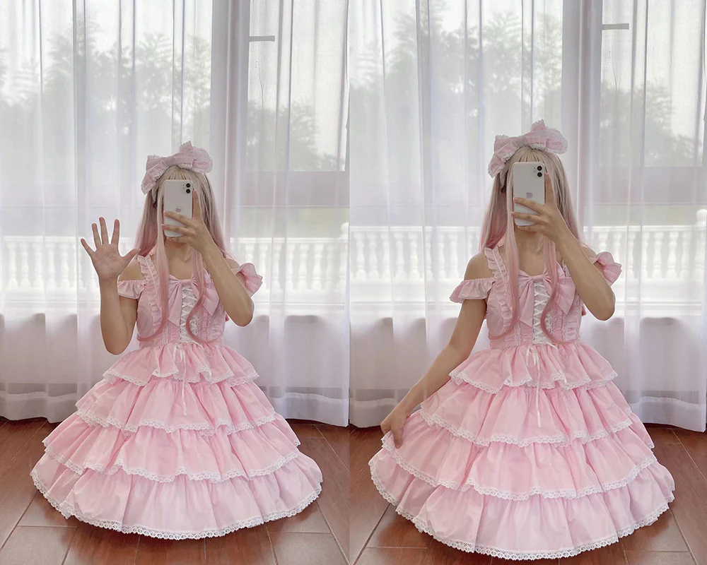 Princess Tata Kawaii Solid Color Lolita JSK - Image 15