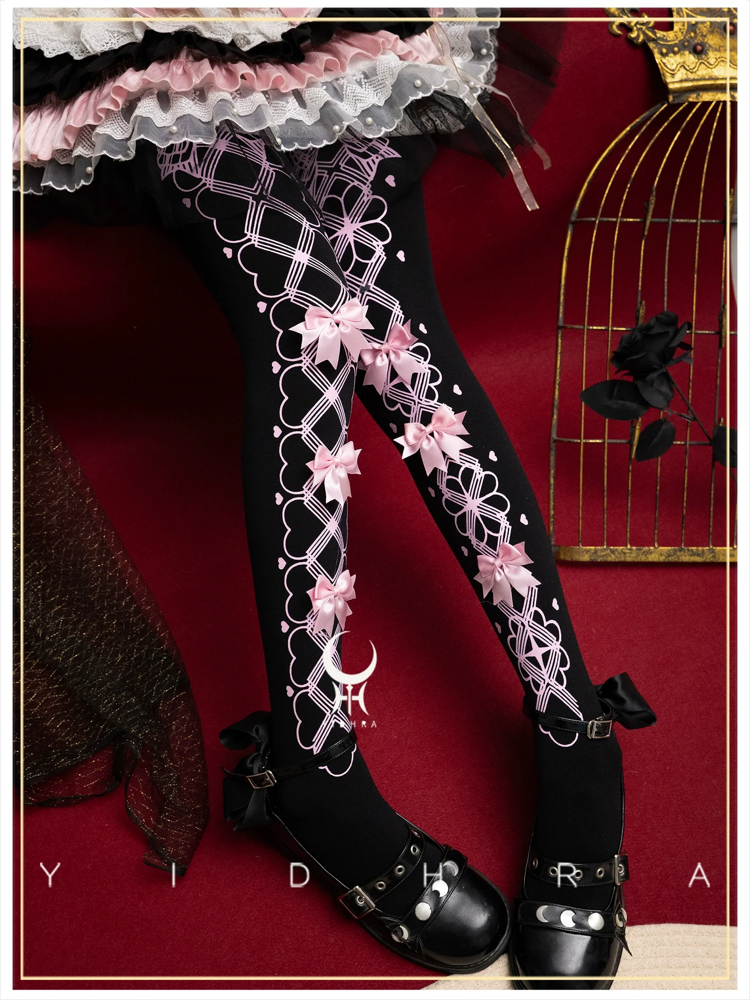 Yidhra - Witch 2.0 - Printed Lolita Pantyhose, Gorgeous Style - Image 4
