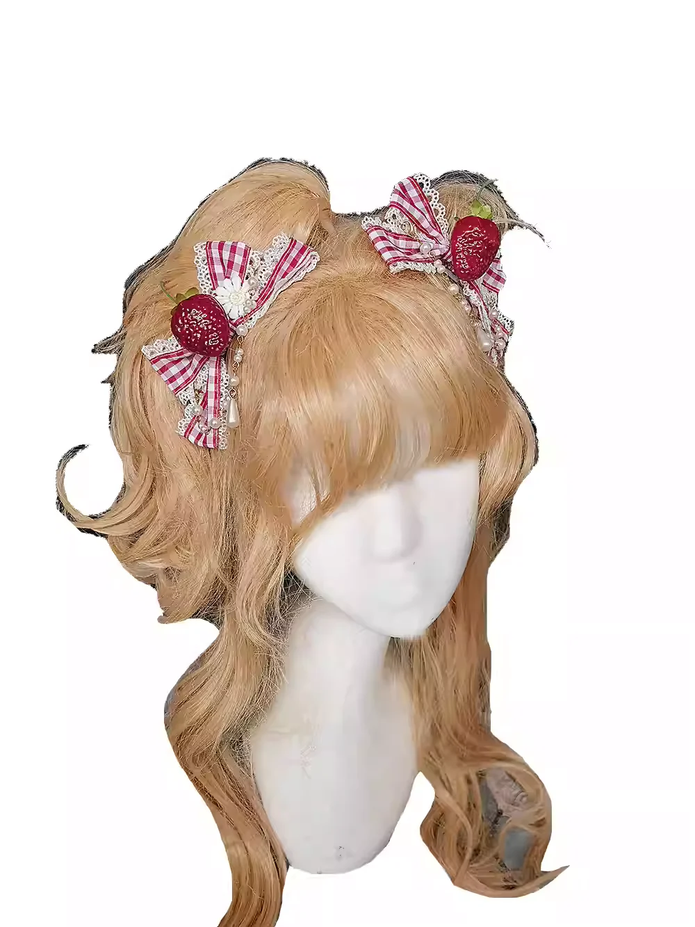 Strawberry Chef - Printed Old School Lolita Dress, Detachable Bows - Image 31
