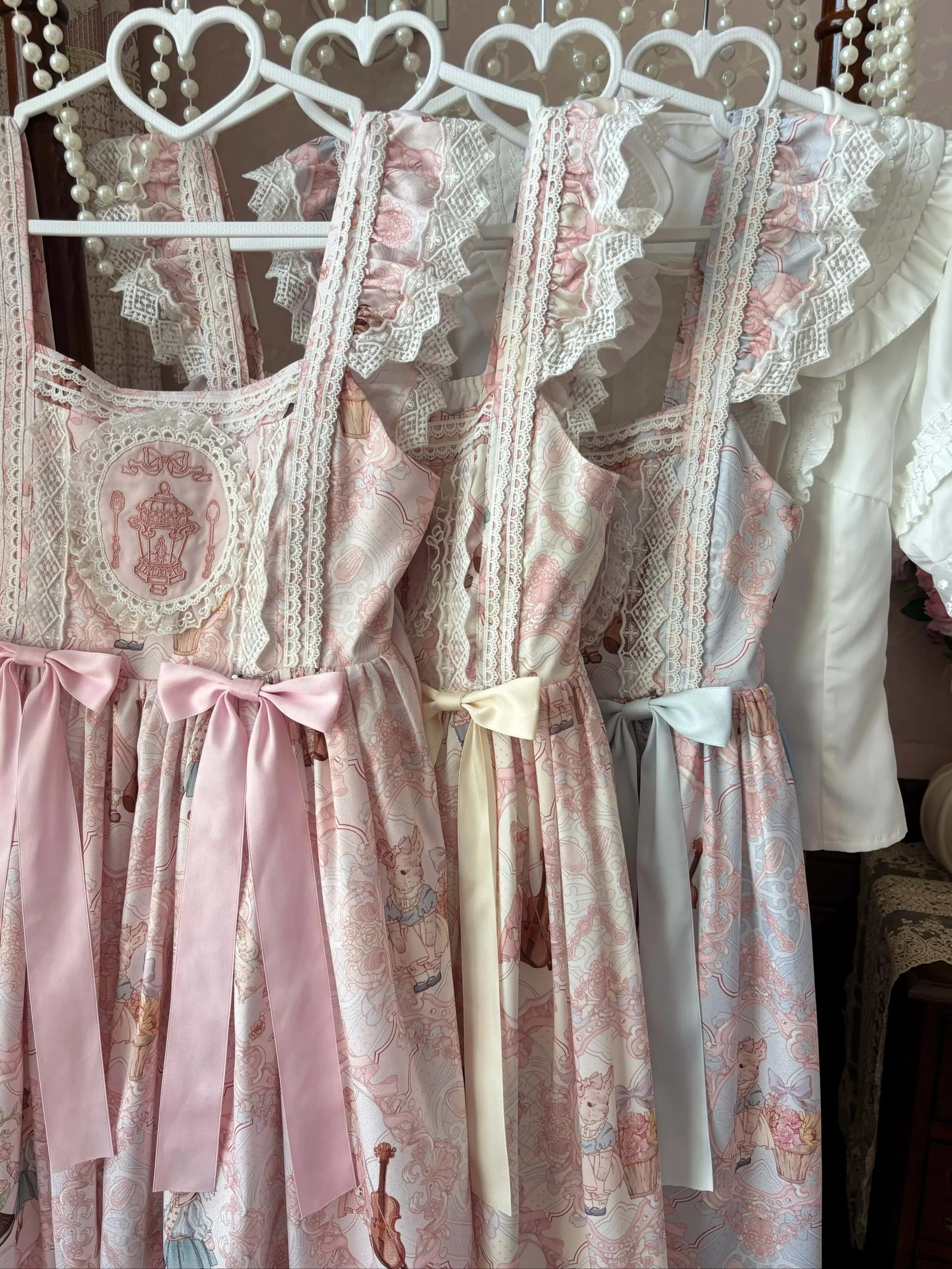Suiyi - Candy Party - Printed Sweet Lolita JSK, Peter Pan Collar Shirt - Image 16