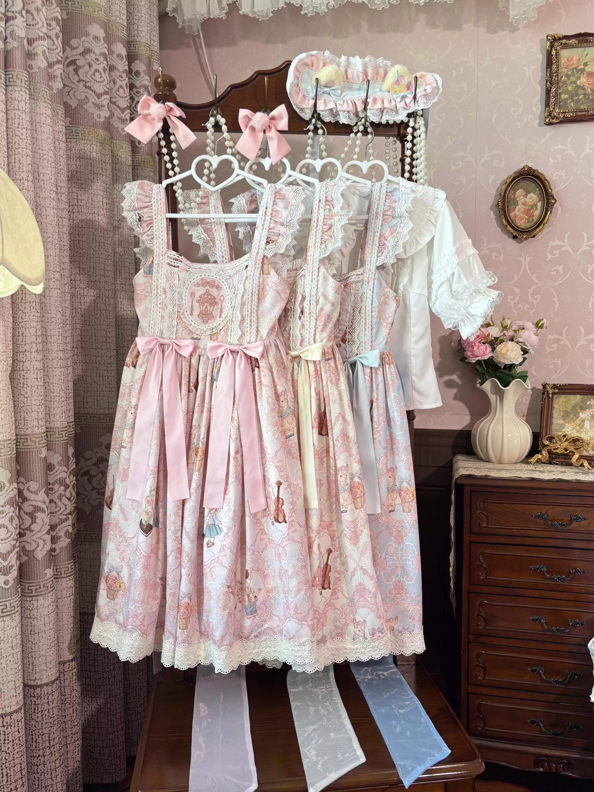 Suiyi - Candy Party - Printed Sweet Lolita JSK, Peter Pan Collar Shirt - Image 17