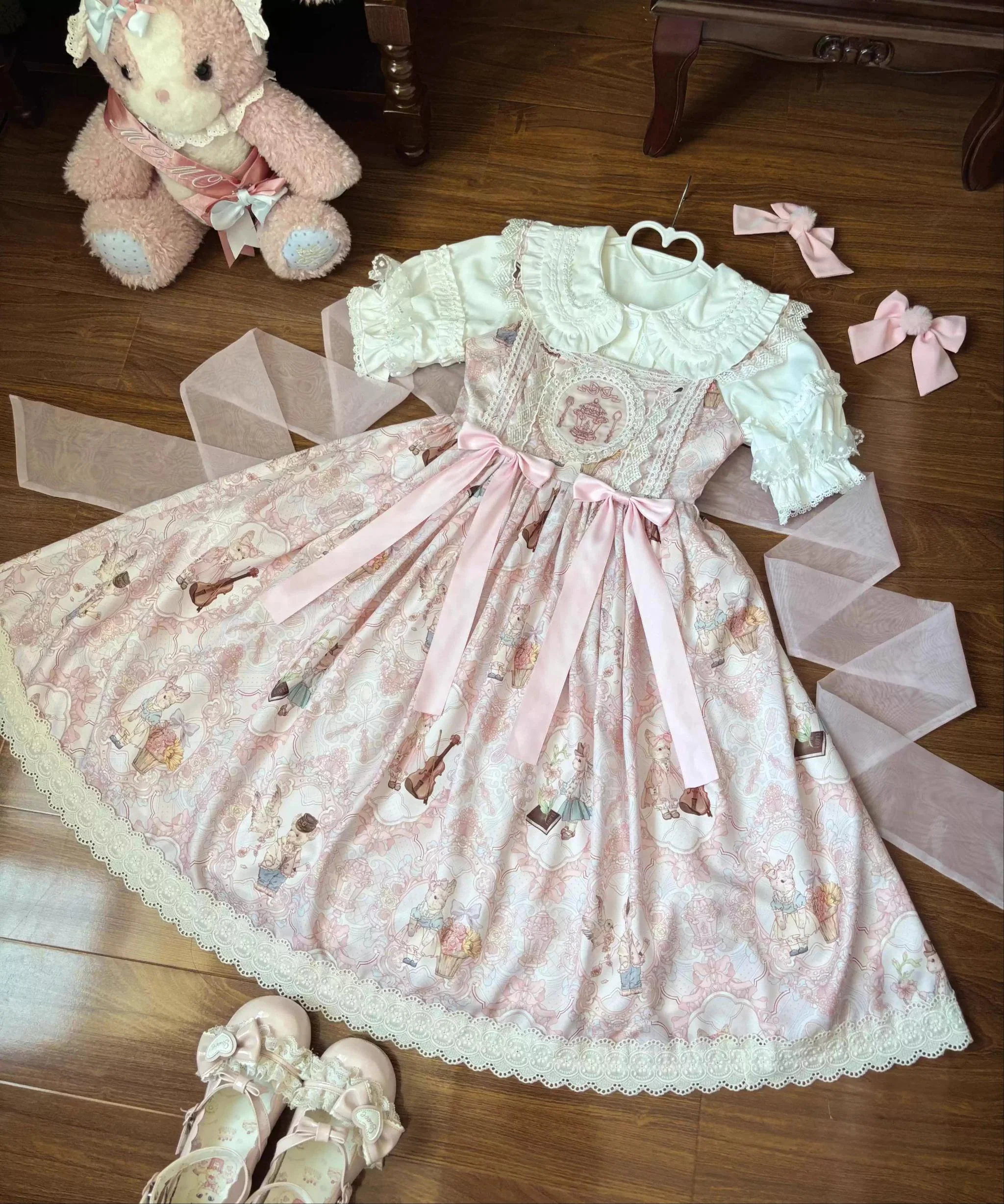 Suiyi - Candy Party - Printed Sweet Lolita JSK, Peter Pan Collar Shirt - Image 21