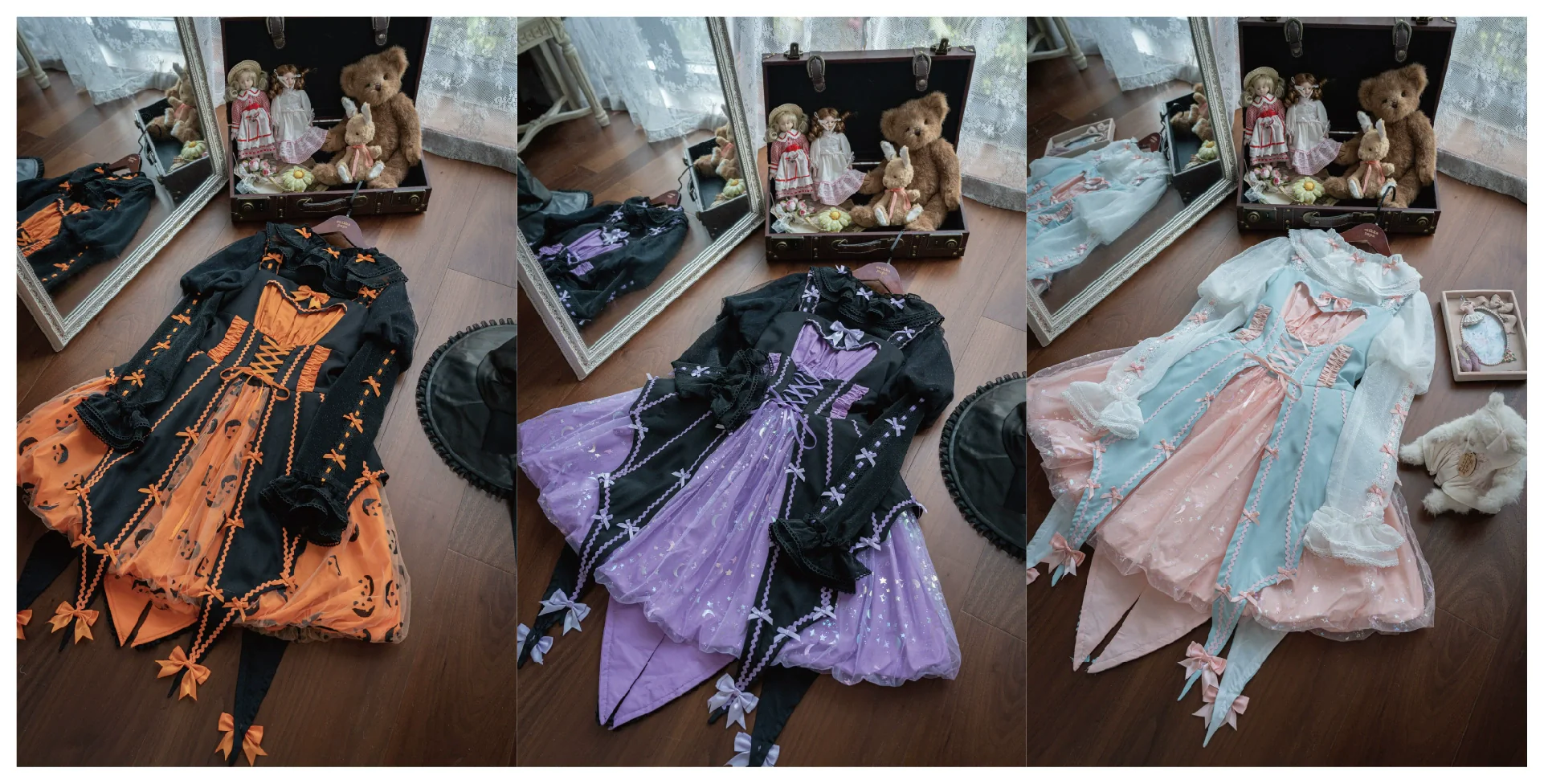 Lemon Honey - Pumpkin Lamp - Gothic Lolita Witch Hat, Halloween Broom Hairband - Image 38