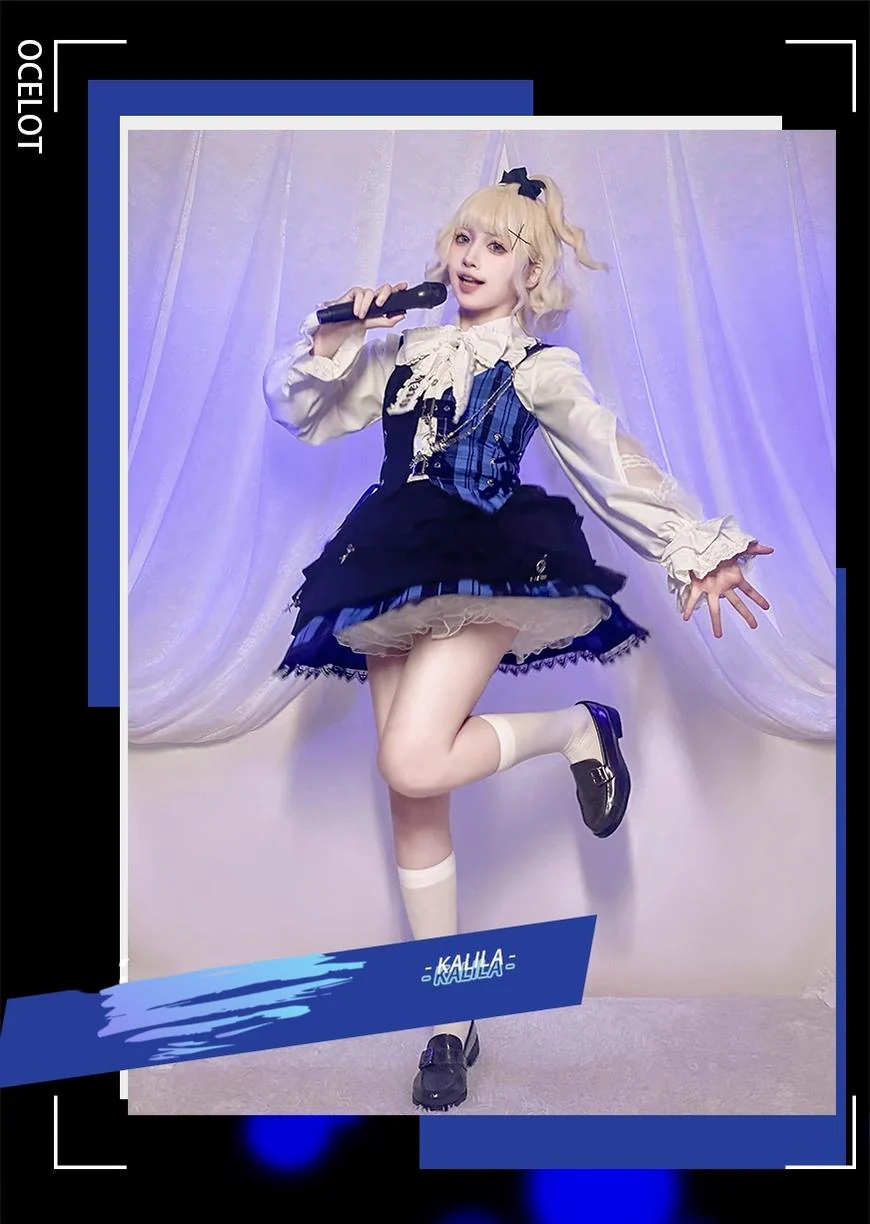 Kalila - Punk Lolita Dress Set Plaid Shorts Set - Image 2