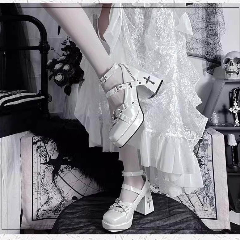 Witch's Night - Punk Lolita Heels Y2K Elegant Lolita Shoes - Image 18