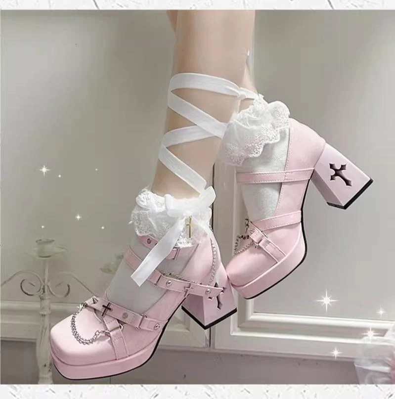 Witch's Night - Punk Lolita Heels Y2K Elegant Lolita Shoes - Image 22