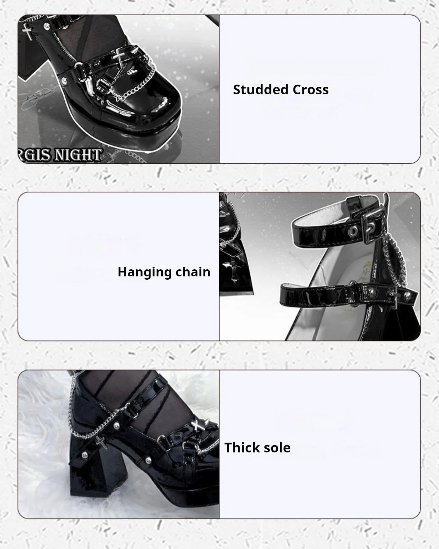 Witch's Night - Punk Lolita Heels Y2K Elegant Lolita Shoes - Image 26