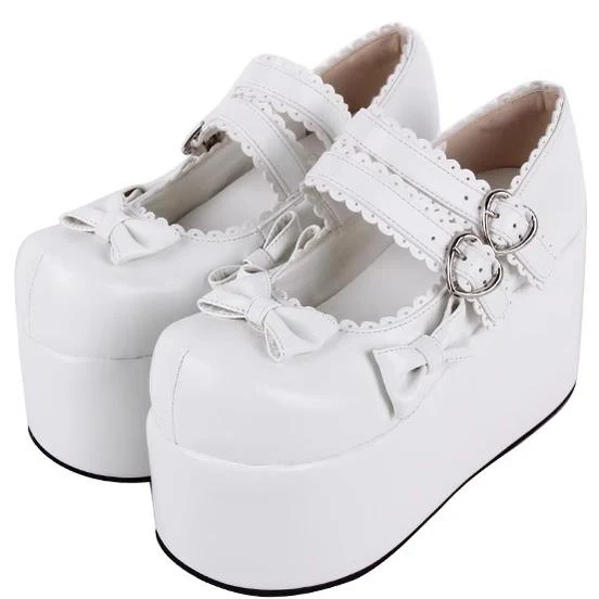 Angelic Imprint - Angelic Imprint - Punk Lolita Shoes High Platform Shoes with Bow - Image 10