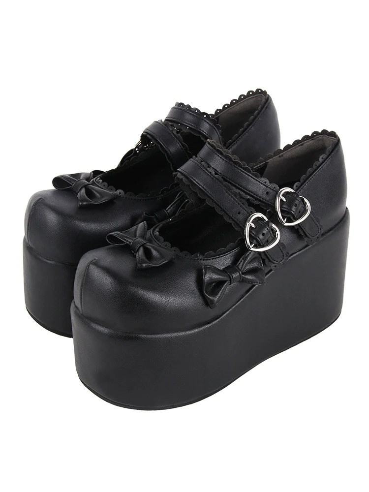 Angelic Imprint - Angelic Imprint - Punk Lolita Shoes High Platform Shoes with Bow - Image 4