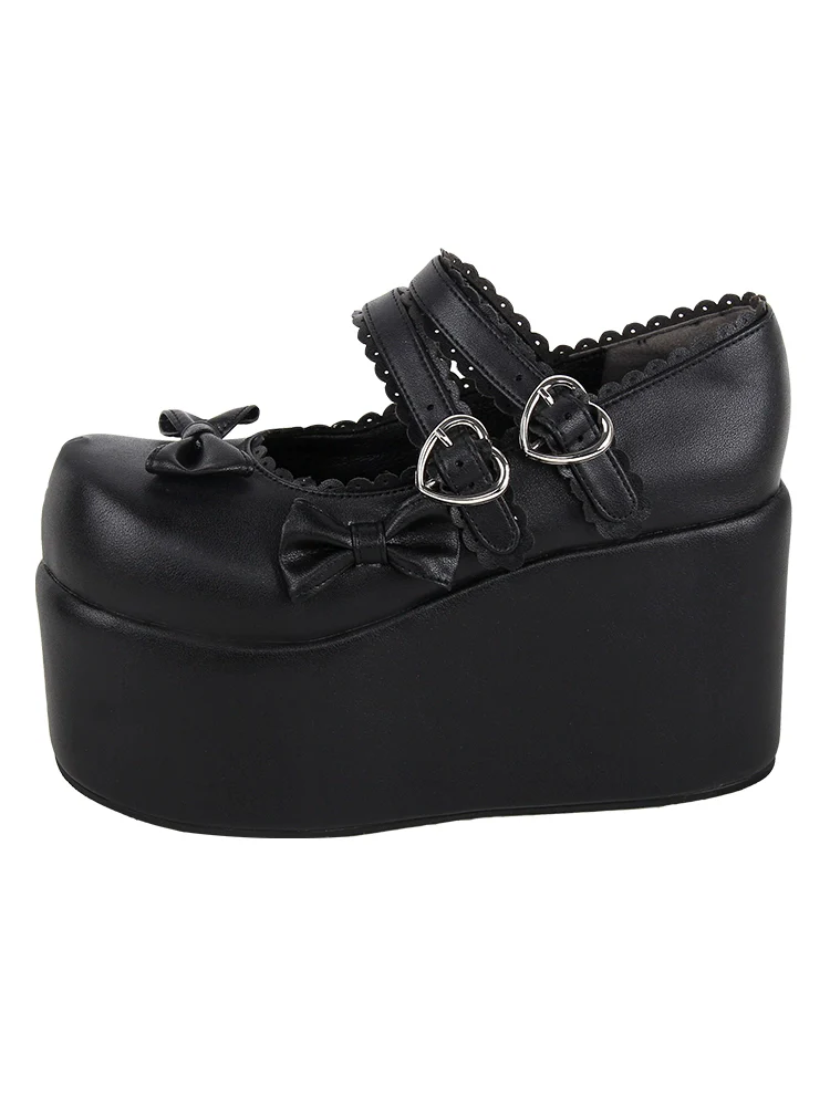 Angelic Imprint - Angelic Imprint - Punk Lolita Shoes High Platform Shoes with Bow - Image 5