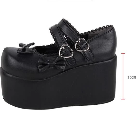 Angelic Imprint - Angelic Imprint - Punk Lolita Shoes High Platform Shoes with Bow - Image 6