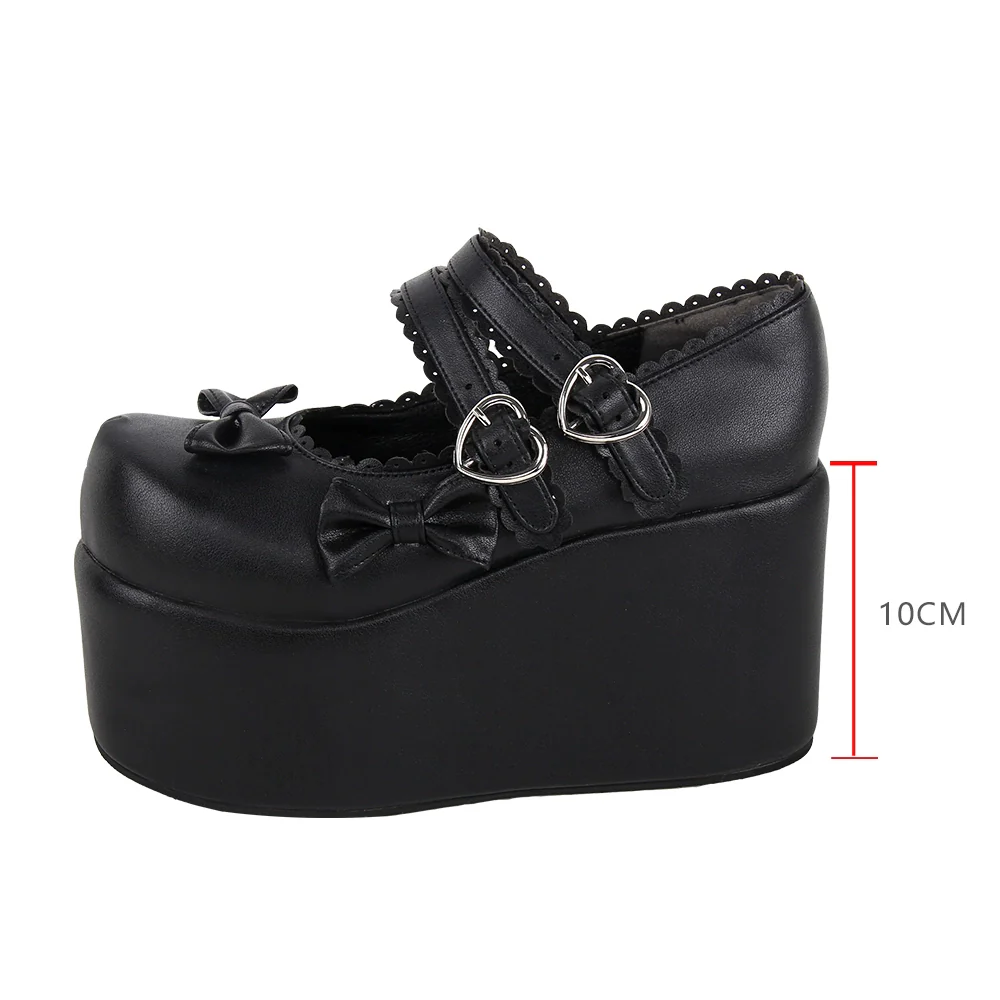 Angelic Imprint - Angelic Imprint - Punk Lolita Shoes High Platform Shoes with Bow - Image 7