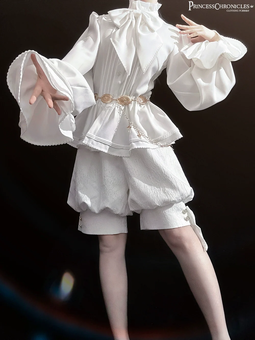 Rabbit Hunting White Moonlight - Retro Gothic Lolita Metal Waist Chain - Image 6