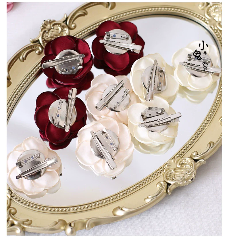 Xiaogui - Retro Lolita Brooch Rose Hairpins Flower Headdress - Image 22